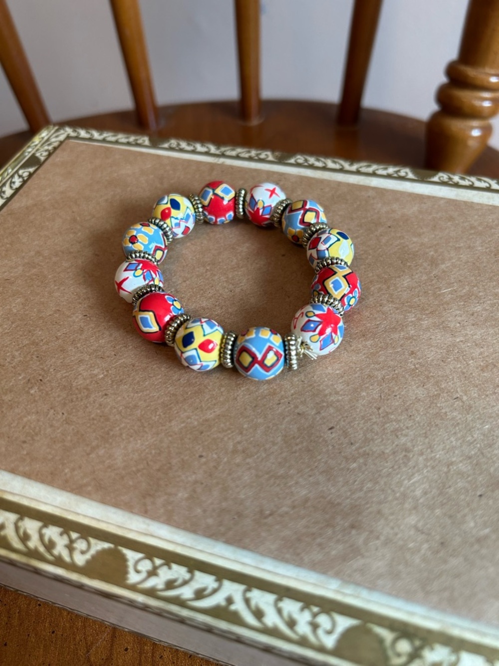 Angela Moore Hand-painted Bracelet